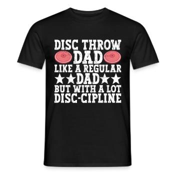 Diskuswerfer Diskuswerfen - Männer T-Shirt - Schwarz - Vorne - AI Model Male 178 light (178cm)