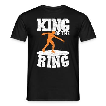 Diskuswerfer Diskuswerfen - Männer T-Shirt - Schwarz - Vorne - AI Model Male 178 light (178cm)