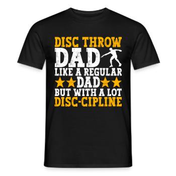 Diskuswerfer Diskuswerfen - Männer T-Shirt - Schwarz - Vorne - AI Model Male 178 light (178cm)