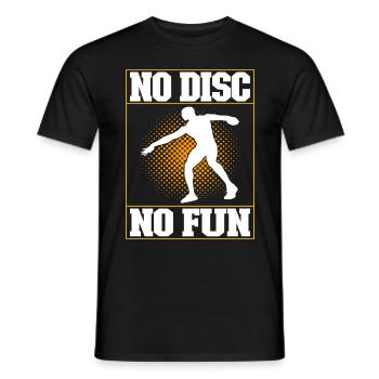 Diskuswerfer Diskuswerfen - Männer T-Shirt - Schwarz - Vorne - AI Model Male 178 light (178cm)
