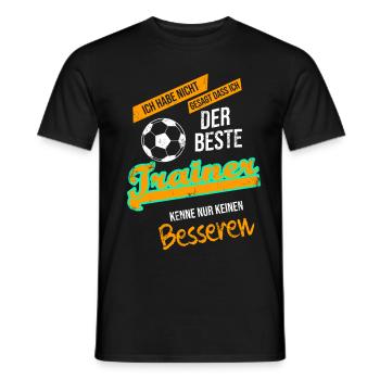 Dictons du meilleur entraîneur de football - T-shirt homme - noir - Devant - AI Model Male 178 light (178cm)
