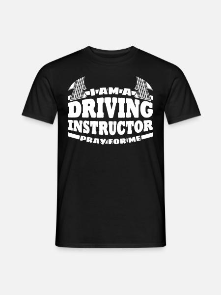 Driving Instructor Joke Driving School - Men's T-Shirt - black