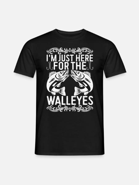 Walleye Fishing Angler - Men's T-Shirt - black