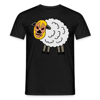 Lucha Libre Sheep Wrestling - Männer T-Shirt - Schwarz - Vorne - AI Model Male 178 light (178cm)