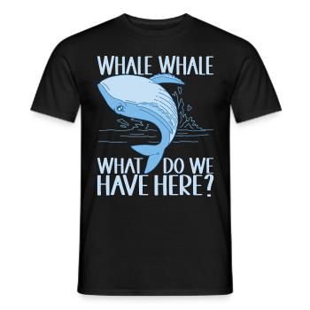 Whales Whale - Men's T-Shirt - black - Front - AI Model Male 178 light (178cm)