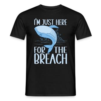 Whales Whale - Men's T-Shirt - black - Front - AI Model Male 178 light (178cm)