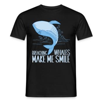 Whales Whale - Men's T-Shirt - black - Front - AI Model Male 178 light (178cm)