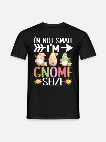Gartenzwerge Gartenarbeit - Männer T-Shirt - Schwarz