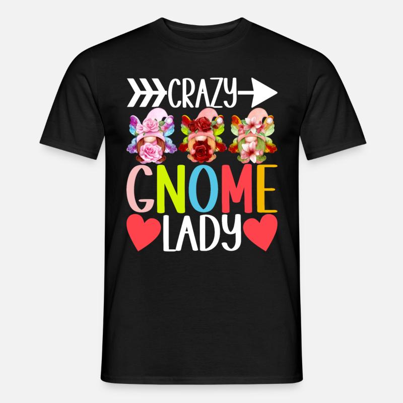 Gartenzwerge Gartenarbeit - Männer T-Shirt - Schwarz