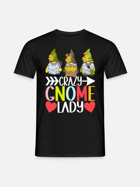 Gartenzwerge Gartenarbeit - Männer T-Shirt - Schwarz