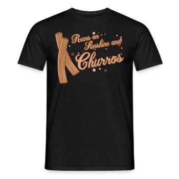 Churros Sunshine Churrería - T-shirt homme - noir - Devant - AI Model Male 178 light (178cm)
