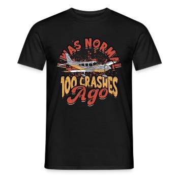 Modellflugzeug Modellflieger I Was Normal - Männer T-Shirt - Schwarz - Vorne - AI Model Male 178 light (178cm)