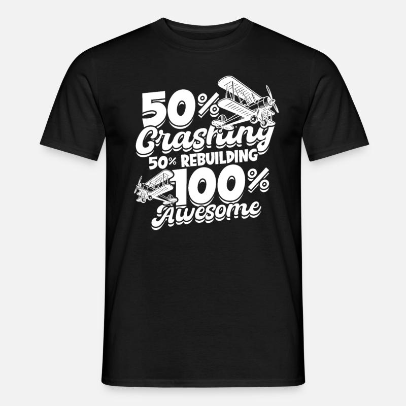 Modellflugzeug Modellflieger - Männer T-Shirt - Schwarz