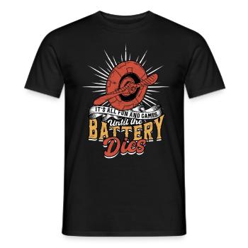 Model Airplane Model Airplane - Men's T-Shirt - black - Front - AI Model Male 178 light (178cm)