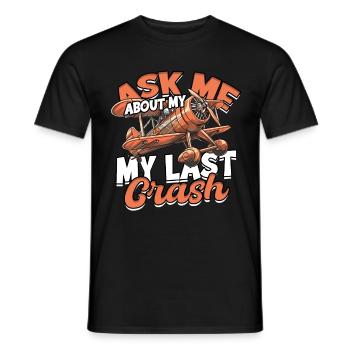 Model Airplane Model Airplane - Men's T-Shirt - black - Front - AI Model Male 178 light (178cm)