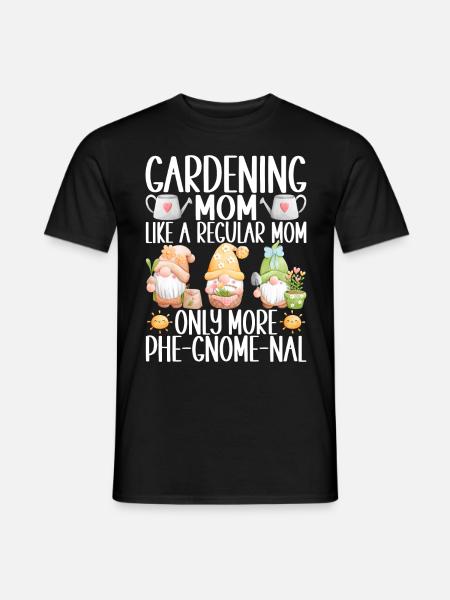 Gartenzwerge Gartenarbeit - Männer T-Shirt - Schwarz
