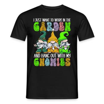 Nains de jardin Jardinage - T-shirt homme - noir - Devant - AI Model Male 178 light (178cm)