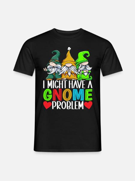 Gartenzwerge Gartenarbeit - Männer T-Shirt - Schwarz