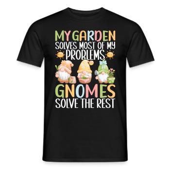Nains de jardin Jardinage - T-shirt homme - noir - Devant - AI Model Male 178 light (178cm)