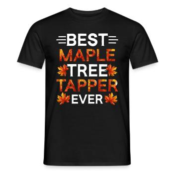 Ahornsirup Best Maple Tree Tapper Ever - Männer T-Shirt - Schwarz - Vorne - AI Model Male 178 light (178cm)