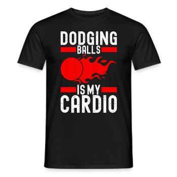 Dodgeball Dodgeball - Men's T-Shirt - black - Front - AI Model Male 178 light (178cm)
