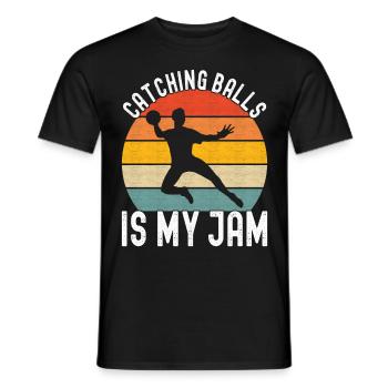 Dodgeball Dodgeball - Men's T-Shirt - black - Front - AI Model Male 178 light (178cm)