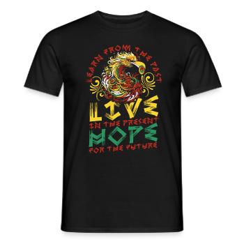 Sankofa Symbol Adinkra Ghana - Männer T-Shirt - Schwarz - Vorne - AI Model Male 178 light (178cm)