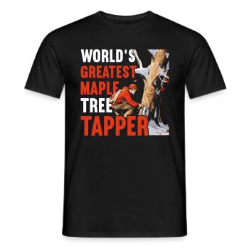 Maple Syrup Maple Tree Maple Sap - Men's T-Shirt - black - Front - AI Model Male 178 light (178cm)