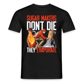 Maple Syrup Maple Tree Maple Sap - Men's T-Shirt - black - Front - AI Model Male 178 light (178cm)