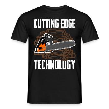 Chain Saw Lumberjack Chainsaw - Men's T-Shirt - black - Front - AI Model Male 178 light (178cm)
