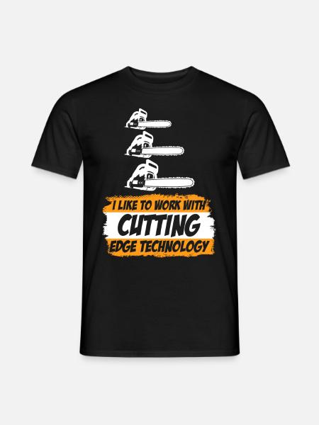 Chainsaw Chain Saw Lumberjack - Men's T-Shirt - black