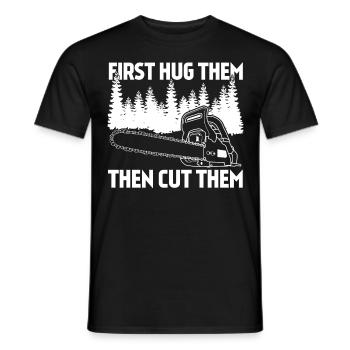 Chainsaws Chainsaw fire wood Chain Saw - Men's T-Shirt - black - Front - AI Model Male 178 light (178cm)