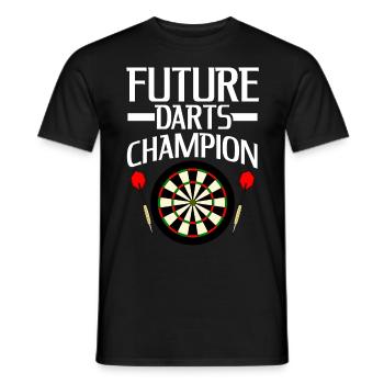 Fléchettes Blague Joueur de fléchettes Jeu de fléchettes - T-shirt homme - noir - Devant - AI Model Male 178 light (178cm)