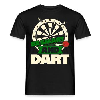 Fléchettes Jeu de fléchettes Joueur de fléchettes drôle - T-shirt homme - noir - Devant - AI Model Male 178 light (178cm)
