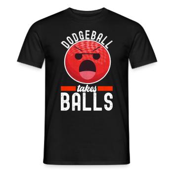 Dodgeball Dodgeball - Men's T-Shirt - black - Front - AI Model Male 178 light (178cm)