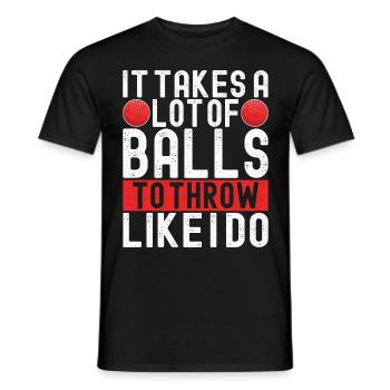 Dodgeball Dodgeball - Men's T-Shirt - black - Front - AI Model Male 178 light (178cm)