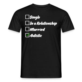 Blague Autiste Autisme Autiste - T-shirt homme - noir - Devant - AI Model Male 178 light (178cm)