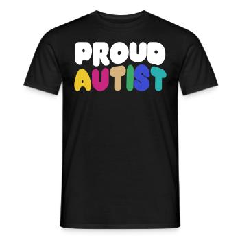 Autiste Autiste Autiste - T-shirt homme - noir - Devant - AI Model Male 178 light (178cm)