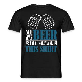 Beer Brewing Home Brewery - Männer T-Shirt - Schwarz - Vorne - AI Model Male 178 light (178cm)