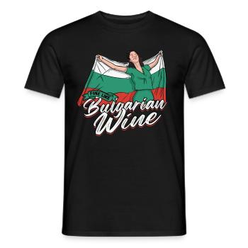 Bulgarisch Bulgarien - Männer T-Shirt - Schwarz - Vorne - AI Model Male 178 light (178cm)