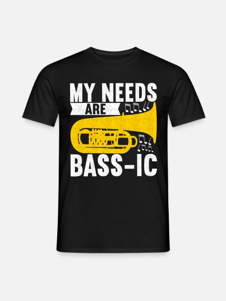 Tuba Tubist - Männer T-Shirt - Schwarz