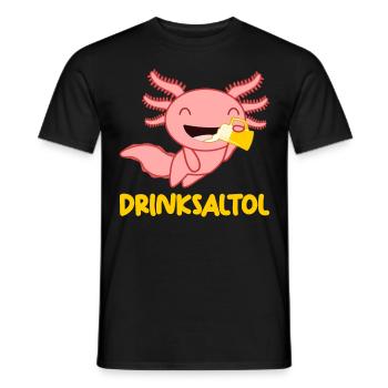 Axolotl Beer Axolotls - Men's T-Shirt - black - Front - AI Model Male 178 light (178cm)
