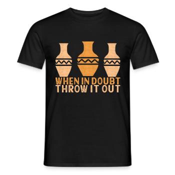 Töpfern Töpfer - Männer T-Shirt - Schwarz - Vorne - AI Model Male 178 light (178cm)