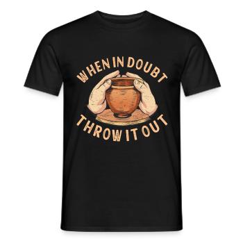 Töpfern Töpfer - Männer T-Shirt - Schwarz - Vorne - AI Model Male 178 light (178cm)
