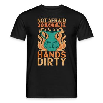 Töpfern Töpfer - Männer T-Shirt - Schwarz - Vorne - AI Model Male 178 light (178cm)