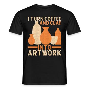 Töpfern Töpfer - Männer T-Shirt - Schwarz - Vorne - AI Model Male 178 light (178cm)