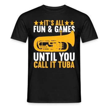 Euphonium Euphonium Player - Men's T-Shirt - black - Front - AI Model Male 178 light (178cm)
