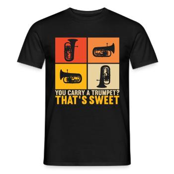 Euphonium Euphonium Player - Men's T-Shirt - black - Front - AI Model Male 178 light (178cm)