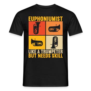Euphonium Euphonium Player - Men's T-Shirt - black - Front - AI Model Male 178 light (178cm)