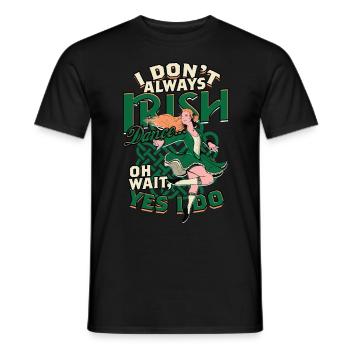 Danse irlandaise Danse irlandaise Feis - T-shirt homme - noir - Devant - AI Model Male 178 light (178cm)